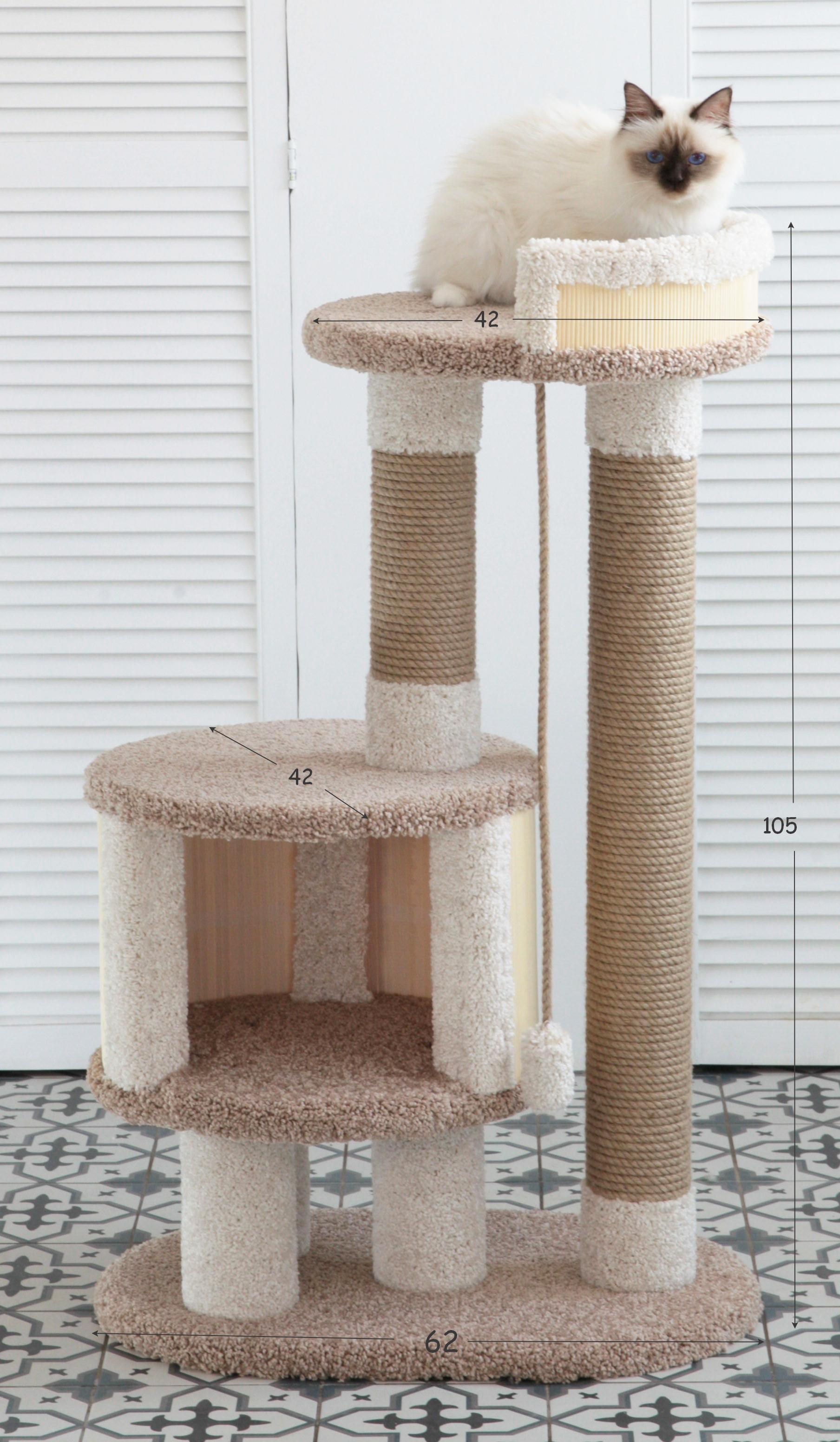 Домик для кошки с когтеточкой купить | Цена в интернет-магазине Котомастер